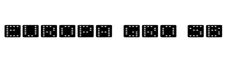 Domino flad  Free Fonts Download