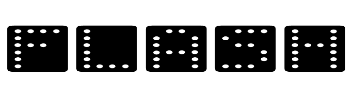Domino flad  Free Fonts Download