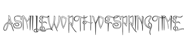 A Charming Font Outline  Free Fonts Download