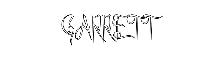 A Charming Font Outline  Free Fonts Download