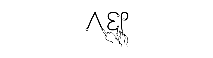 Gesture-Hand  Free Fonts Download