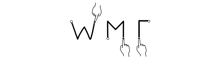 Gesture-Hand  Free Fonts Download