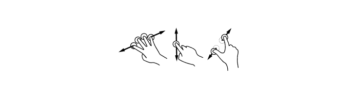 Gesture-Glyphs  Free Fonts Download
