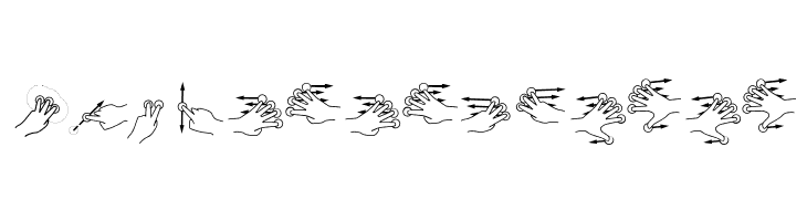 Gesture-Glyphs  Free Fonts Download