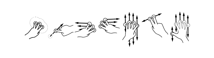 Gesture-Glyphs  Free Fonts Download