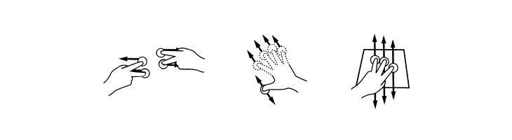 Gesture-Glyphs  Free Fonts Download