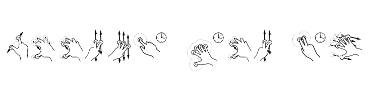 Gesture-Glyphs  Free Fonts Download