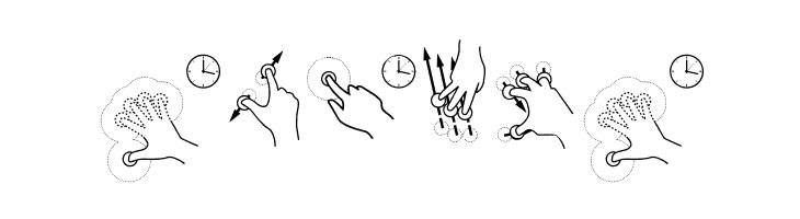 Gesture-Glyphs  Free Fonts Download
