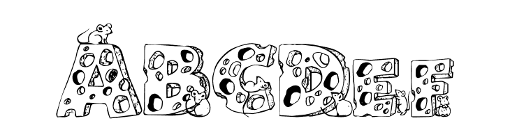 Cheese and Mouse  Free Fonts Download