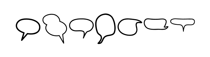 Alin Speech Bubbles 2  Free Fonts Download