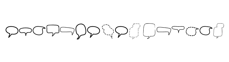 Alin Speech Bubbles 2  Free Fonts Download