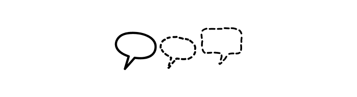 Alin Speech Bubbles 2  Free Fonts Download
