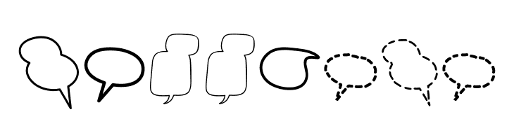 Alin Speech Bubbles 2  Free Fonts Download