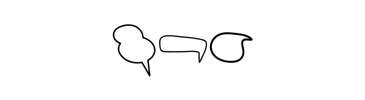 Alin Speech Bubbles 2  Free Fonts Download