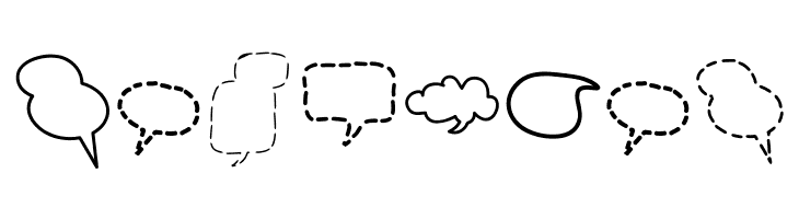 Alin Speech Bubbles 2  Free Fonts Download