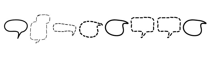 Alin Speech Bubbles 2  Free Fonts Download