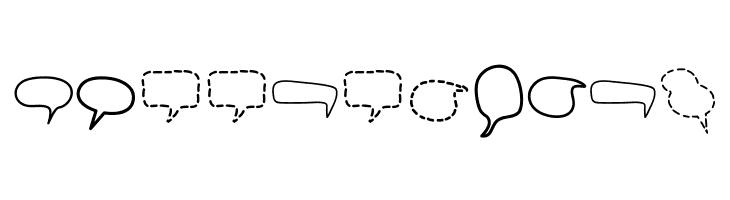 Alin Speech Bubbles 2  Free Fonts Download