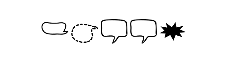 Alin Speech Bubbles 2  Free Fonts Download