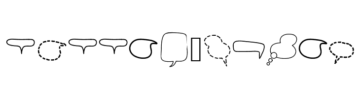 Alin Speech Bubbles 2  Free Fonts Download