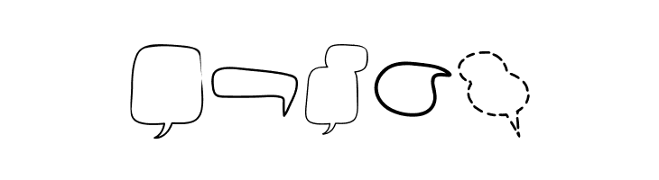 Alin Speech Bubbles 2  Free Fonts Download