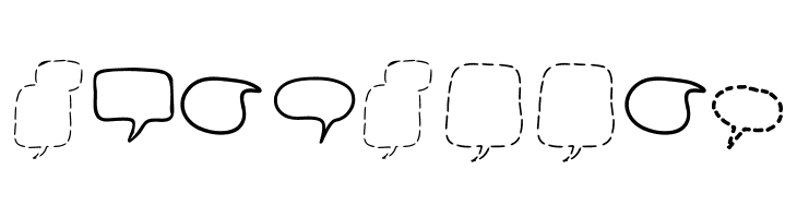 Alin Speech Bubbles 2  Free Fonts Download