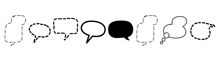 Alin Speech Bubbles 2  Free Fonts Download