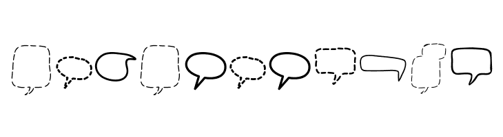 Alin Speech Bubbles 2  Free Fonts Download