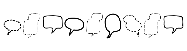 Alin Speech Bubbles 2  Free Fonts Download