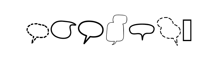 Alin Speech Bubbles 2  Free Fonts Download