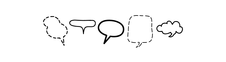 Alin Speech Bubbles 2  Free Fonts Download