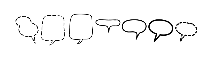 Alin Speech Bubbles 2  Free Fonts Download