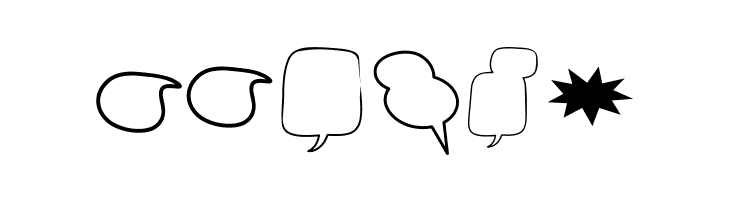 Alin Speech Bubbles 2  Free Fonts Download