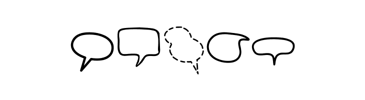 Alin Speech Bubbles 2  Free Fonts Download