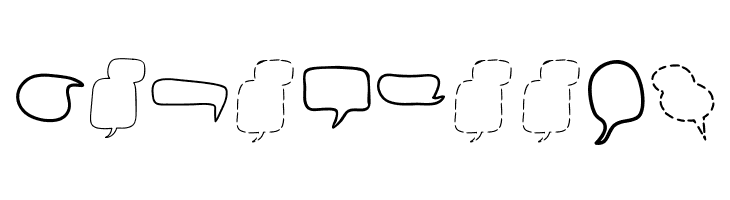 Alin Speech Bubbles 2  Free Fonts Download