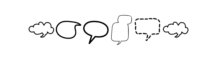 Alin Speech Bubbles 2  Free Fonts Download