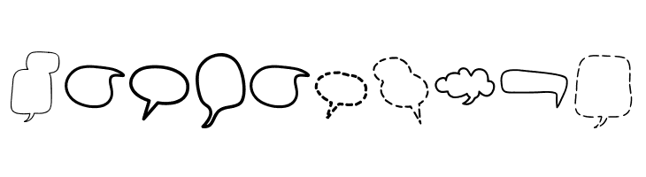 Alin Speech Bubbles 2  Free Fonts Download