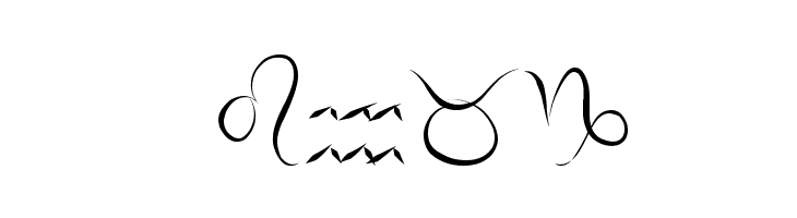 zodiac  Free Fonts Download
