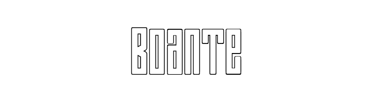 Bumpers 03 outline Regular  Free Fonts Download