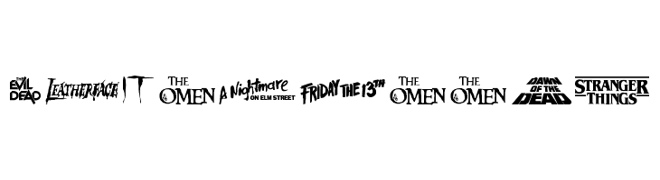 Scary Movie Gallery  Free Fonts Download