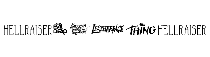 Scary Movie Gallery  Free Fonts Download