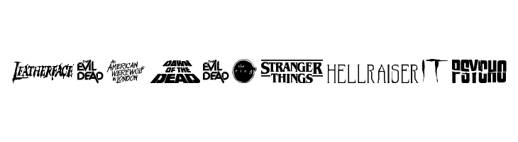 Scary Movie Gallery  Free Fonts Download