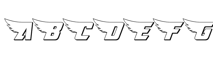 American Kestrel 3D  Free Fonts Download