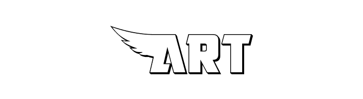 American Kestrel Straight 3D  Free Fonts Download