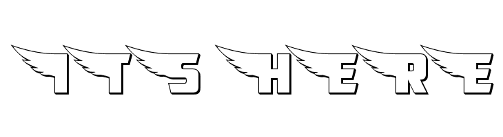 American Kestrel Straight 3D  Free Fonts Download