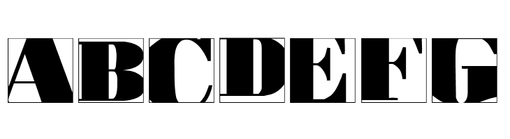 BodoblackSquaresInvers  Free Fonts Download