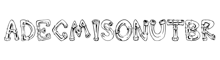 Down the Drain  Free Fonts Download