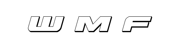 Predataur 3D Italic  Free Fonts Download