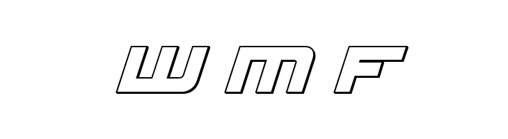 Red Rocket Outline Italic  Free Fonts Download