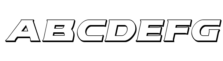 Modi Thorson 3D Italic  Free Fonts Download