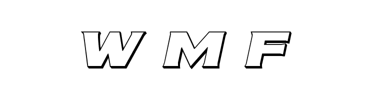 Modi Thorson 3D Italic  Free Fonts Download